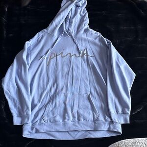 PINK Victoria's Secret Sky Blue Hoodie